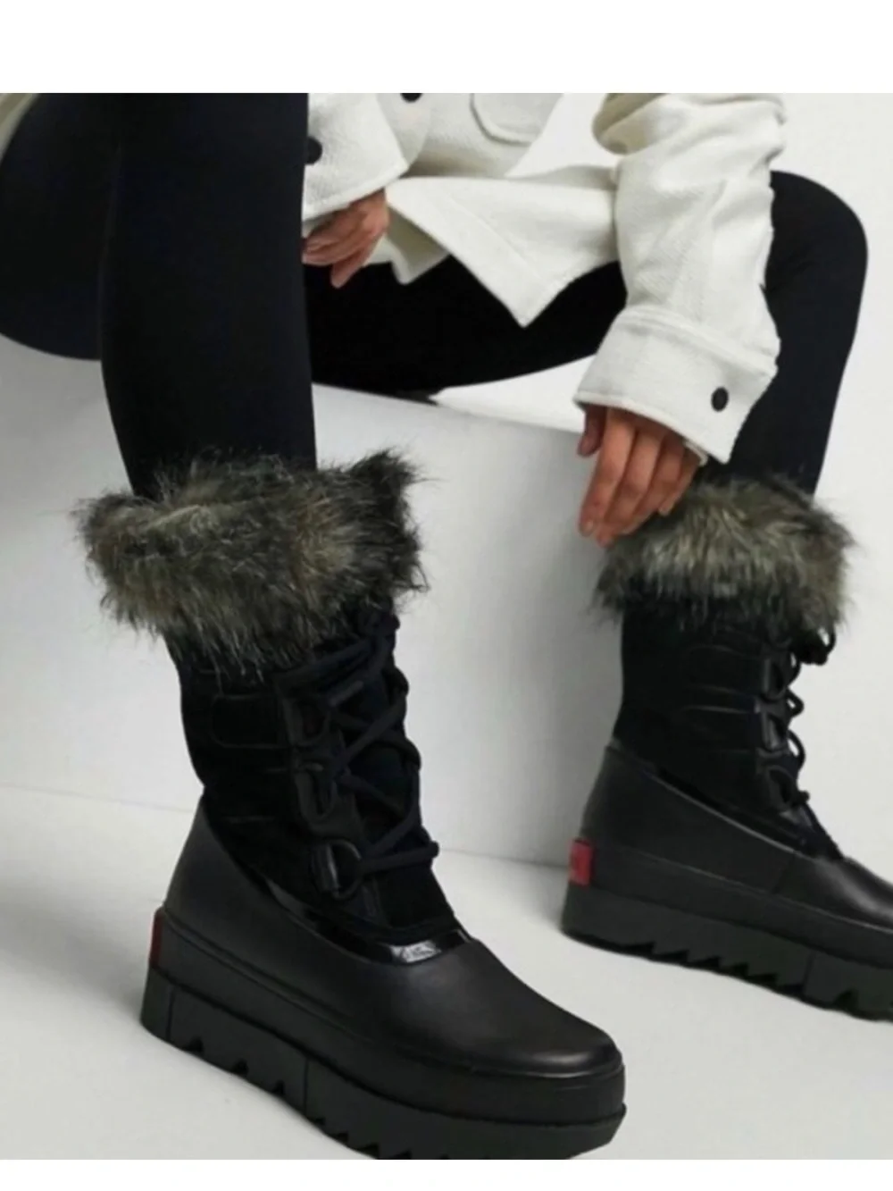SOREL JOAN of Arctic Next Faux Fur Waterproof Snow Boots